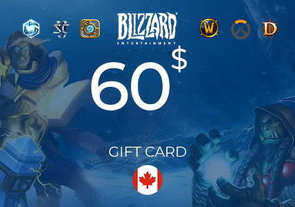  Blizzard gift card $60 CAD