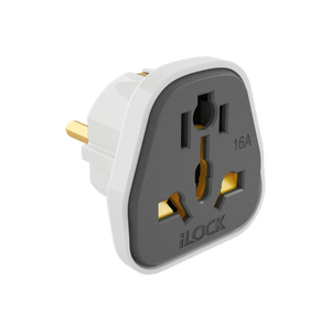iLOCK Universal Travel Plug Adapter - Gray
