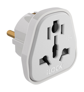 iLOCK Universal Travel Plug Adapter - White