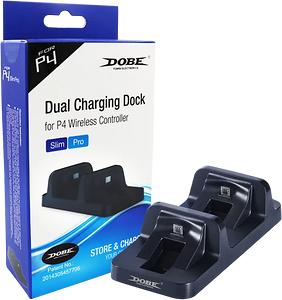 دوبّي TP4-002 قاعدة شحن مزدوجة لذراع تحكم بلايستيشن 4