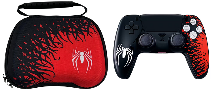 حافظة صلبة استايل سبايدر-مان  مع غطاء سيليكون ليد PS5