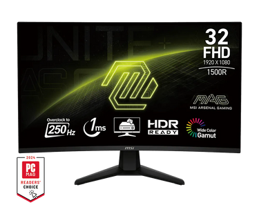 إم إس آي MAG 32C6X – شاشة منحنية 31.5 بوصة FHD 250Hz