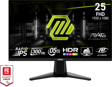 إم إس آي MAG 255XF – شاشة العاب 24.5 بوصة 300HZ FHD Rapid IPS
