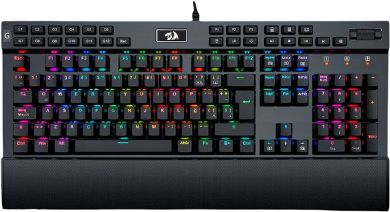 Redragon K550-1 Yama RGB Wired Gaming Keyboard Purple Switch - Black