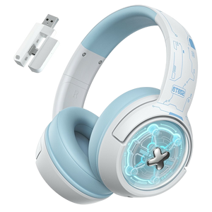 ONIKUMA GT802 Tri-Mode RGB Gaming Headset - White
