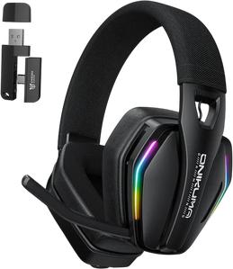 ONIKUMA GT826 Tri-Mode RGB Gaming Headset - Black