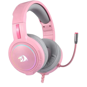 Redragon H270 Mento Wired RGB Gaming Headphone - Pink