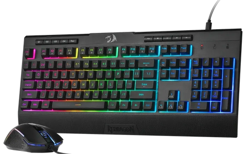 كيبورد وماوس ريدراجون S151 ميمبران سلكي RGB للجيمينج