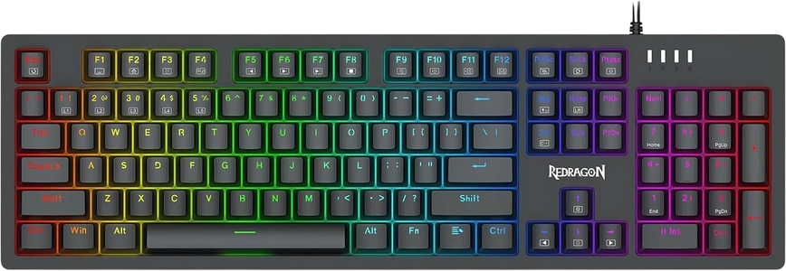 كيبورد ريدراجون K679 ميكانيكال سلكي RGB للجيمينج