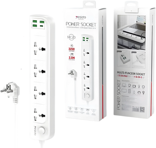 Yesido MC20 High Power Fast Charging Socket - EU Plug - White
