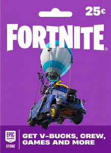 بطاقة هدايا فورتنايت / إبيك ستور 25 يورو - اوروبي -  للبيع في الإمارات من خلال Games2all