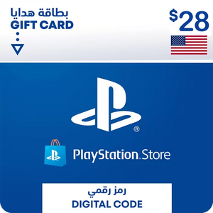 بطاقة شحن بلايستيشن ستور 28$ (امريكي)