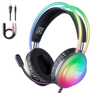 أونيكوما X29 RGB سماعة جيمينج سلكية - أسود - بدون ملصق