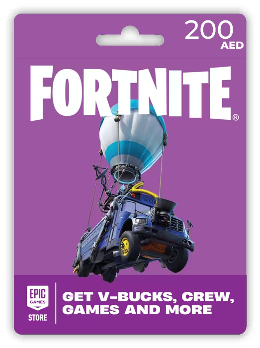 بطاقة هدايا فورتنايت / إبيك ستور 200 درهم - الإمارات العربيه المتحده   للبيع في ألإمارات من خلال Games2all