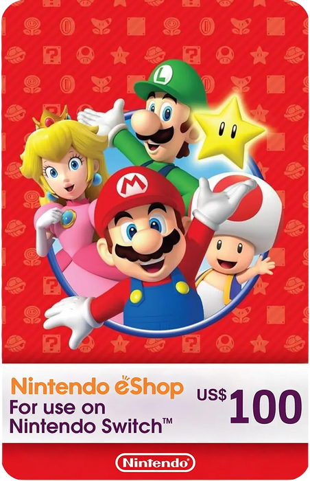 بطاقات نينتندو اي شوب 100$ امريكى  للبيع في ألإمارات من خلال Games2all