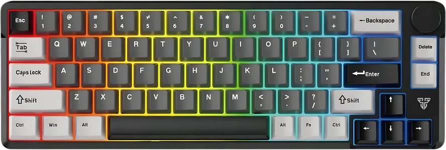 Fantech ATOM PRO-MK919 RGB Wireless Mechanical Gaming Keyboard Blue Switch - Black