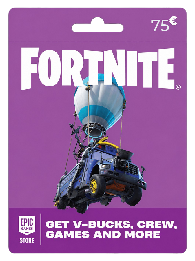 بطاقة هدايا فورتنايت / إبيك ستور 75 يورو - اوروبي