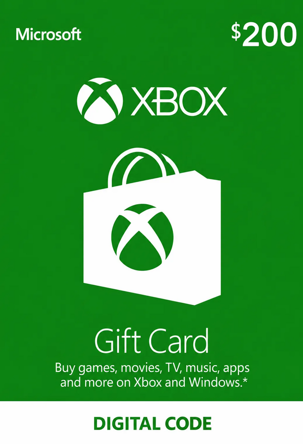 Xbox Live $200 Gift Card - US Digital Code