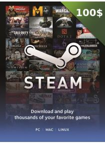 Steam Wallet Gift Card USA 100 USD