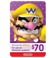 Nintendo E-Shop 70$ USA
