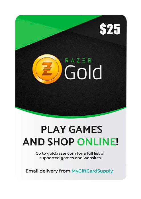 كارت ريزر جولد - 25 دولار  للبيع في ألإمارات من خلال Games2all