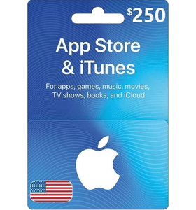 Apple iTunes Gift Card NORTH AMERICA 250$ USD iTunes