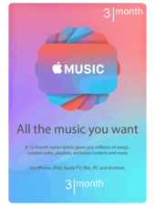 Apple Music 3 Months subscription USA