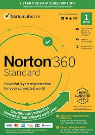 Norton 360 Standard + 10 gb cloud storage 1 year 1 device CD Key -  for sale in Emirates from Games2all