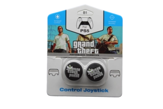 GTA V: Grand Theft Auto 5 Analog Freek and Grips for PS5 & PS4 - Black