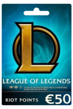 League of Legends (LoL) Gift Card - 50 EUR - Europe West (31239)