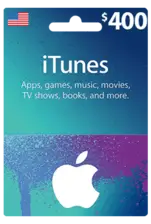 Apple iTunes Gift Card NORTH AMERICA 400$ USD iTunes (31256)