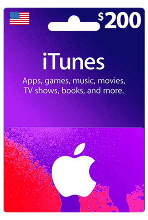 Apple iTunes Gift Card USA $200  for sale in Emirates from Games2all