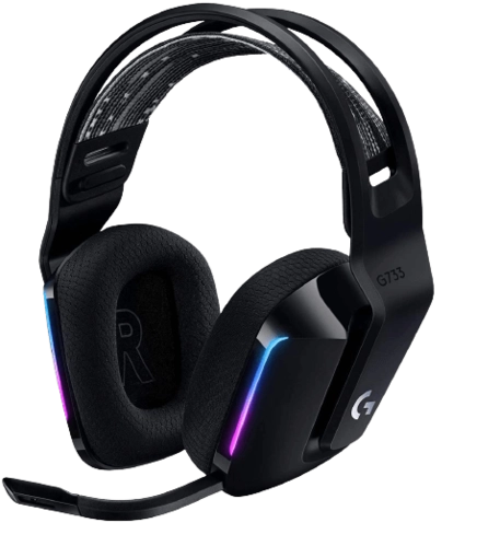 Logitech G733 LIGHTSPEED Wireless RGB Gaming Headset - BLACK 