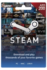 Steam Wallet Gift Card UAE 200 