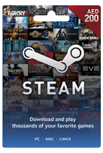 Steam Wallet Gift Card UAE 200 AED