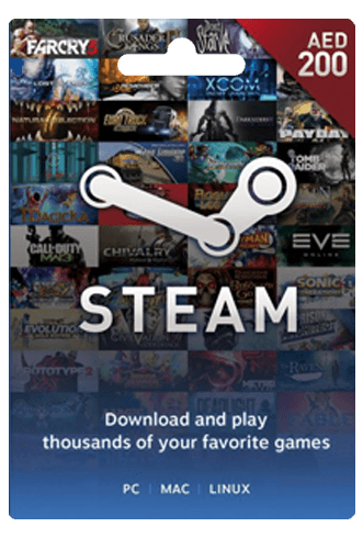 Steam Wallet Gift Card UAE 200 AED