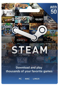 ستيم جيفت كارت 50 اماراتي -  للبيع في الإمارات من خلال Games2all