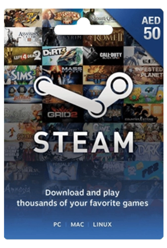 Steam Wallet Gift Card UAE 50 