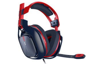 Astro Gaming Headphone A40 Gold Edition Wired Gaming Headset - 3.5 MM-RED/BLUE 