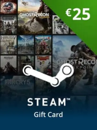 Steam gift card 25$ global Except ( USA - Turkey )
