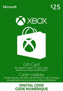 Xbox Live 25 Gift Card Canada
