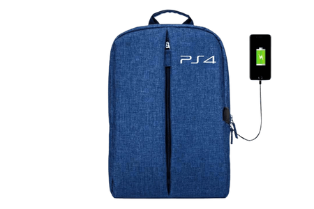 BackPack Bag For PS4 Game Console Storage - Blue