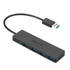 Anker 4-Port Ultra Slim Data Hub B2C - Black