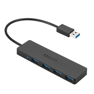Anker 4-Port Ultra Slim Data Hub B2C - Black