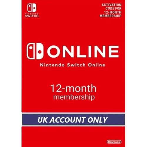 Nintendo E-shop Online Membership 12 Months UK