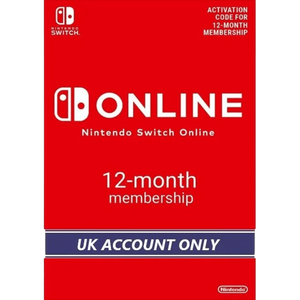 Nintendo E-shop Online Membership 12 Months UK