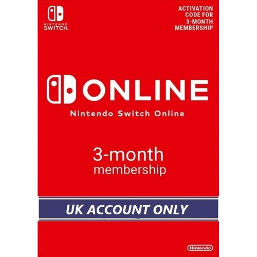 Nintendo E-shop Online Membership 3 Months UK