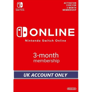 Nintendo E-shop Online Membership 3 Months UK