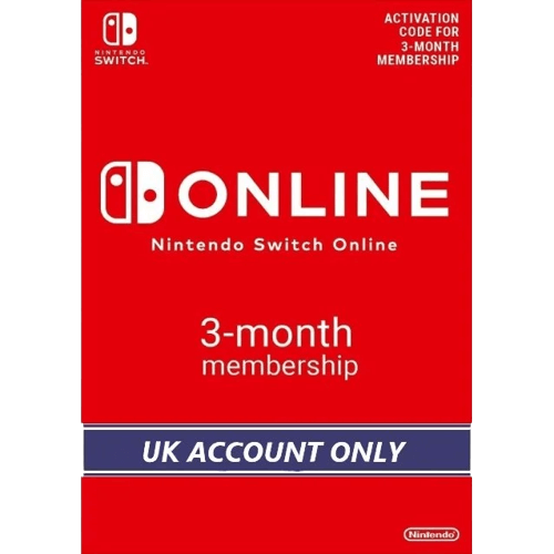 Nintendo E-shop Online Membership 3 Months UK