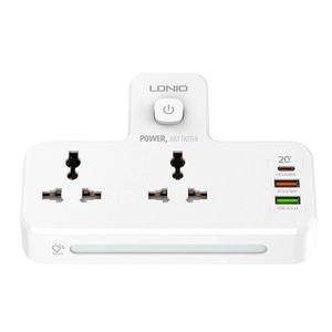 Ldnio SC2311 Power Strip with 1 Type-C and 2 Type-A and 2 Power Socket